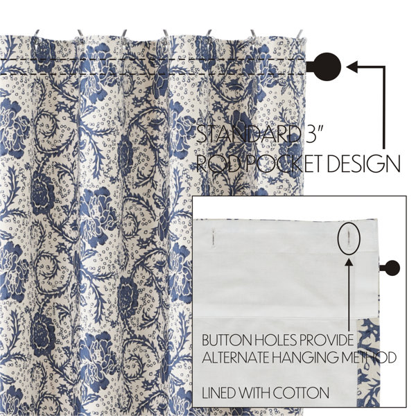 Charlton Home® Besmira 100 Cotton Floral Shower Curtain Wayfair